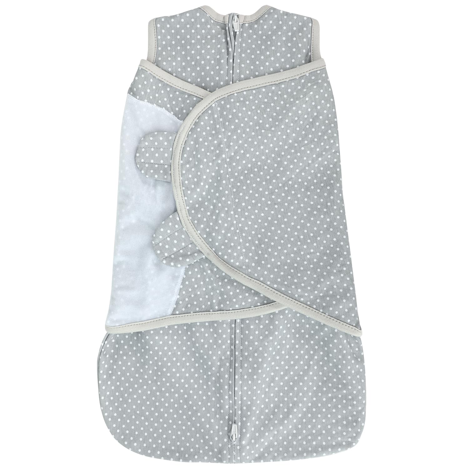 LANDICI Baby Sleeping Bag Sack 0-3 Months,100% Cotton Swaddles for Newborn,3-Way Adjustable Baby Wearable Blanket Wrap,Easy Change Sleepsack Swaddle for Infant Boy Girl,Baby Essentials (Polka Dots)