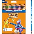 Bic Kids Evolution Colouring Pencils - Value Pack of 36 - Assorted Colours - Woodless Pencils, Shock-Resistant and Ultra-Durable