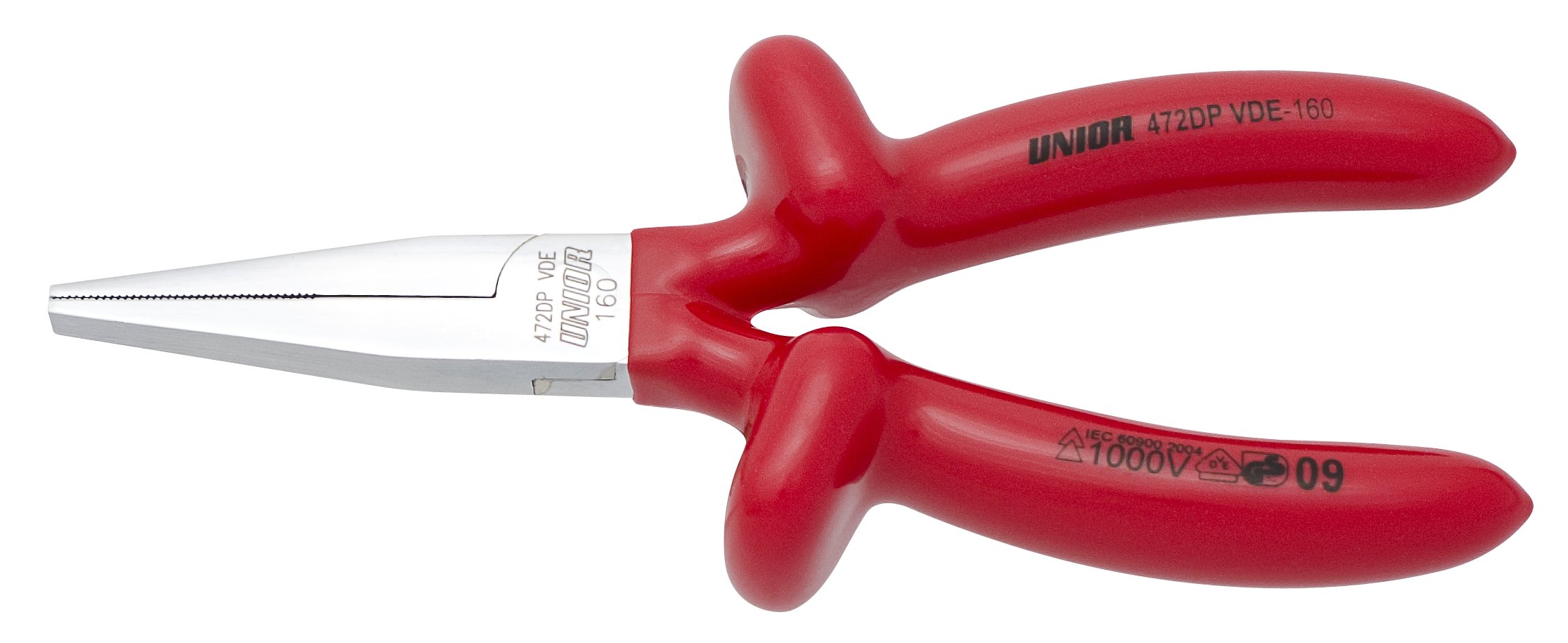 Unior 472/1VDEDP Flat Nose Plier with Long Mouth 160 mm