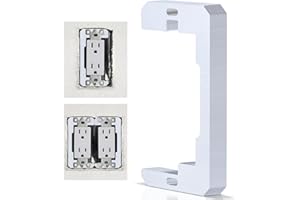 Umshlem 10pcs Wall Plate Spacer Outlet Spacer Metal Flush Fit Device Level Plate Spacer Shim to Support Switch Receptacle Spa