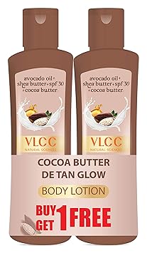 VLCC Cocoa Butter Detan Glow SPF 30 | PA+++, 100 ml (Buy 1 Get 1 Free)