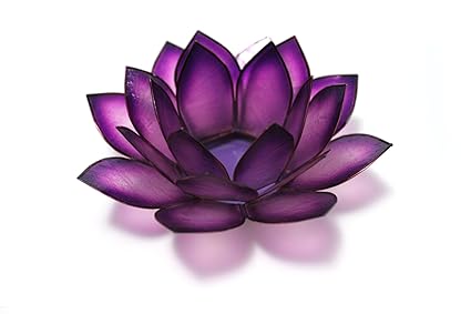 Lotus Tea Light Holder, Passion Purple
