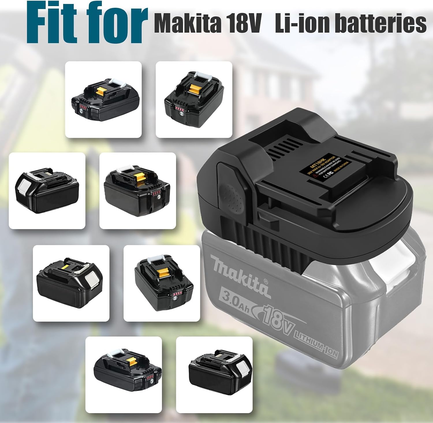 Battery Adapter for Makita 18V Li-ion Converter for Hitachi for