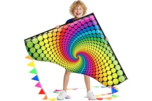 Xida Kites for Kids Ages 4-8, Large Kite for Adults, Easy to Fly Beach Kites with Handle and String,Perfect for Beginners,Beach,and Outdoor Flying Fun