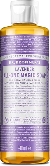 Dr. Bronner's Lavender Pure-Castile Soap 237ml Multi-Purpose Cleaner