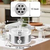 Duronic EB35 WE Electric Egg Boiler 7 Eggs 350W Steamer Omelette Maker view 2