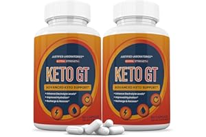 JUSTIFIED LABORATORIES (2 Pack) Keto GT Keto Pills 1275MG New & Improved Formula Contains Apple Cider Vinegar Extra Virgin Olive Oil Powder Green Tea Leaf 120 Capsules
