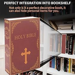 Book Safe Box with Combination Lock, Diversion Safe