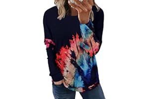 onlypuff Women's Pocket Shirt Graphic Tunic Tops Sweatshirts