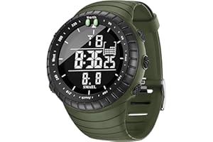 KXAITO Men's Watches Sports Outdoor Waterproof Military Watch Date Multi Function Tactics LED Face Alarm Stopwatch for Men 6256