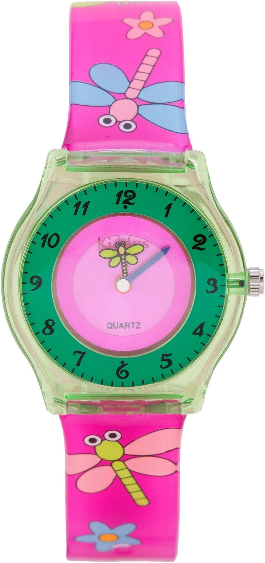 Educative Watch for Girls, Boys, Kids. Children´s Analogue Wristwatch with time Teacher Exercises, Japanese Quartz Movement, Easy to Read and Learn The time