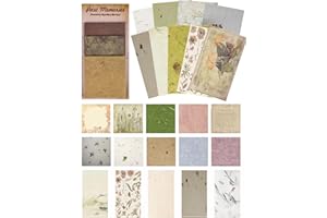 Vintage Scrapbook Paper Set, 60 Sheets Eco-Friendly Craft Paper for Journaling & DIY, 30 Designs