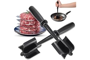 Yopinmall Meat Chopper Pack of 2, 5 Curve Blades Hamburger Chopper Ground Beef Masher Heat Resistant Meat Potato Masher Tool