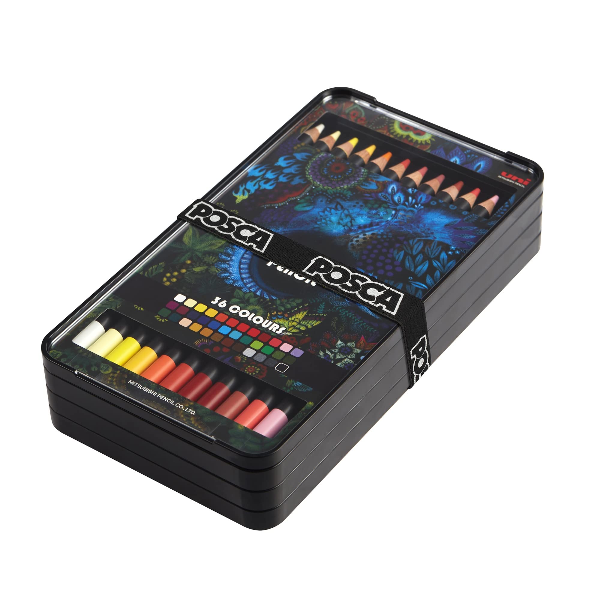 uni POSCA Colored Pencils, 4.0mm Lead, Assorted Set, 36 Pack Image uni POSCA Colored Pencils, 4.0mm Lead, Assorted Set, 36 Pack Image