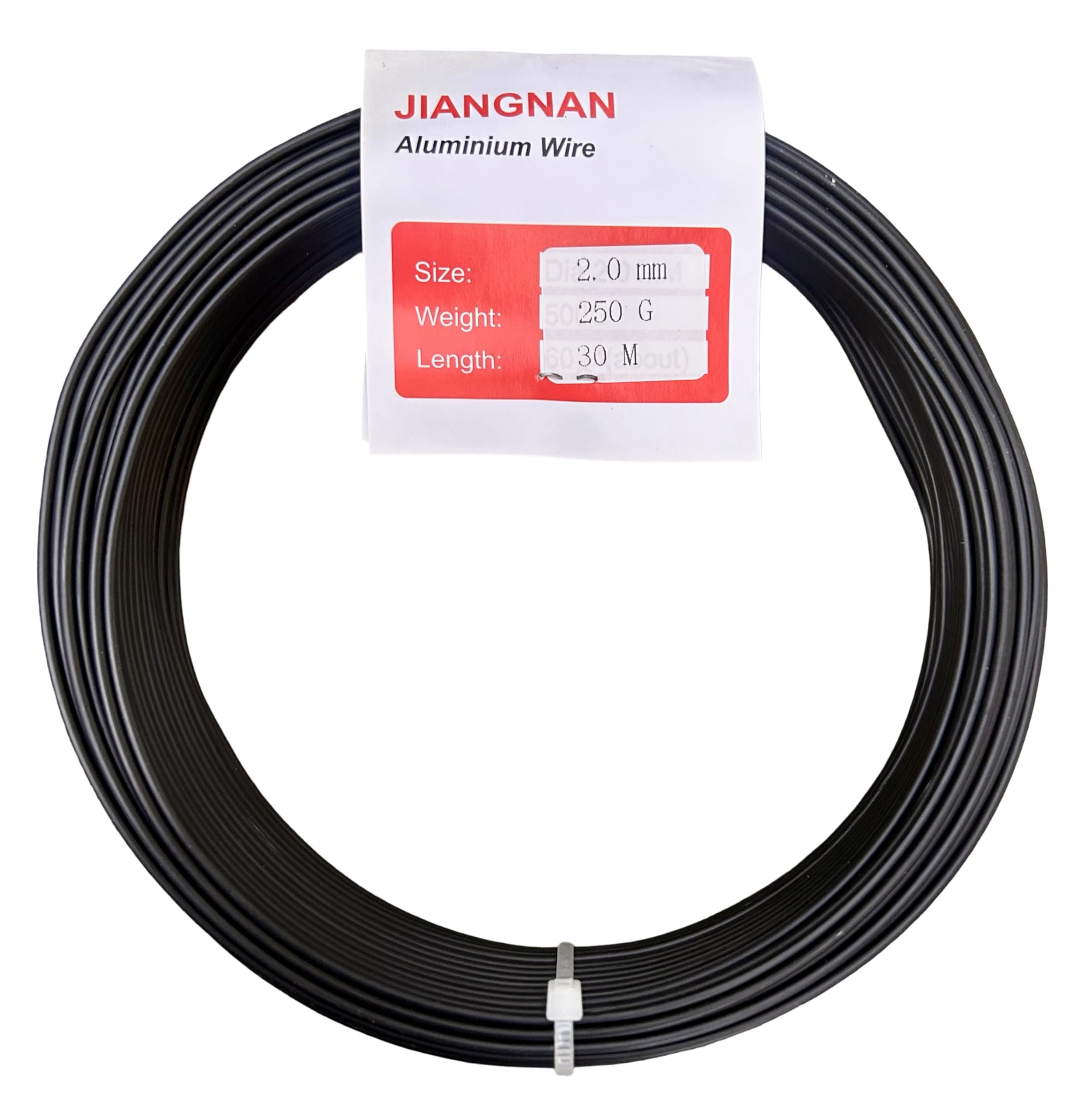 Bonsai2u Bonsai Tree Anodized Aluminium 2.0mm Professional Bonsai Training Wire 250g Large Roll (30 Metres) - Choose Your Size - (2.0mm, Dark Brown/Black)