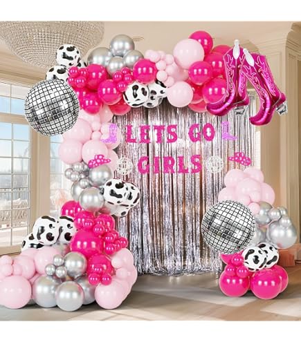 Coole Cowgirl Geburtstagsschärpe In Rosa & Glitzer – Perfekt Für Disco Cowgirl Partys