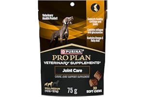Purina Pro Plan Veterinary Supplements Joint Care Dog Supplement, Contains Glucosamine & Collagen, Small/Medium Breeds - 75 g