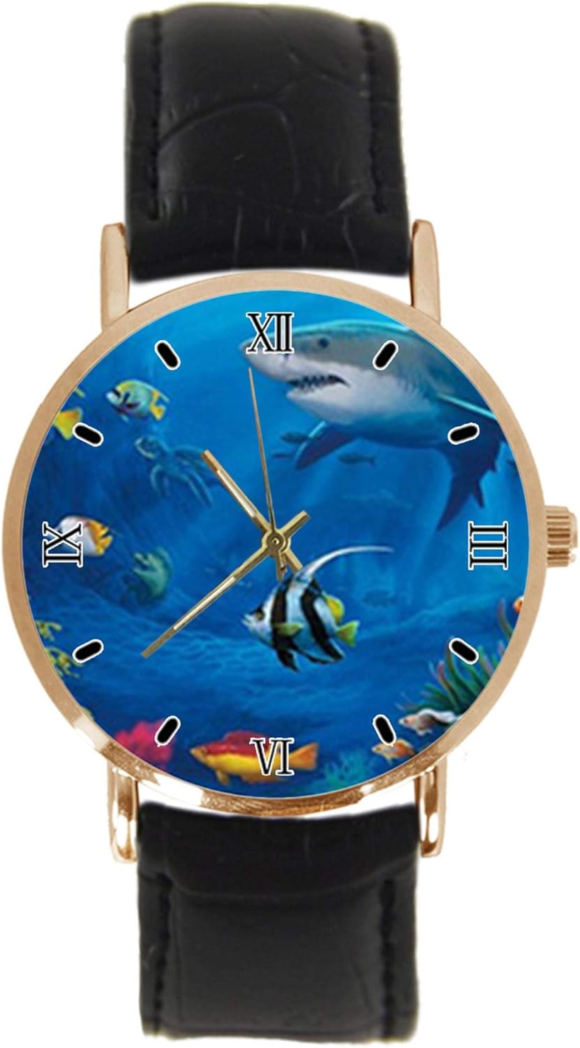 Tropical Fish Aquatic Marine Life Coral Reef Wrist Watch Fashion