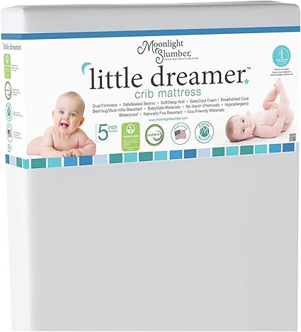 moonlight slumber little dreamer dual sleep surface crib mattress