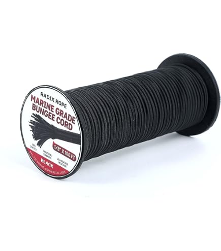 Reflective Shock Cord 1/8” Diameter Elastic Bungee Cord- Made in