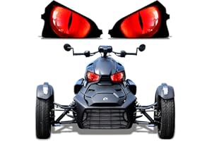 AMR Racing Roadster Headlight Eye Graphics Decal Cover Compatible with Can-Am Ryker 2019-2022 - Eclipse Red, AMR22375