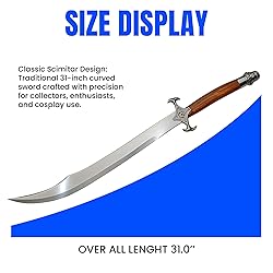 SZCO 31" Scimitar Sword – Stainless Steel Blade
