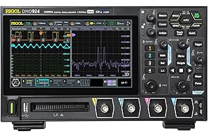 RIGOL Digital Oscilloscope DHO924 250MHz Frequency Band + 12-bit Vertical Resolution + Maximum 1.25 GSa/s Sample Rate + 4 Analog Channels