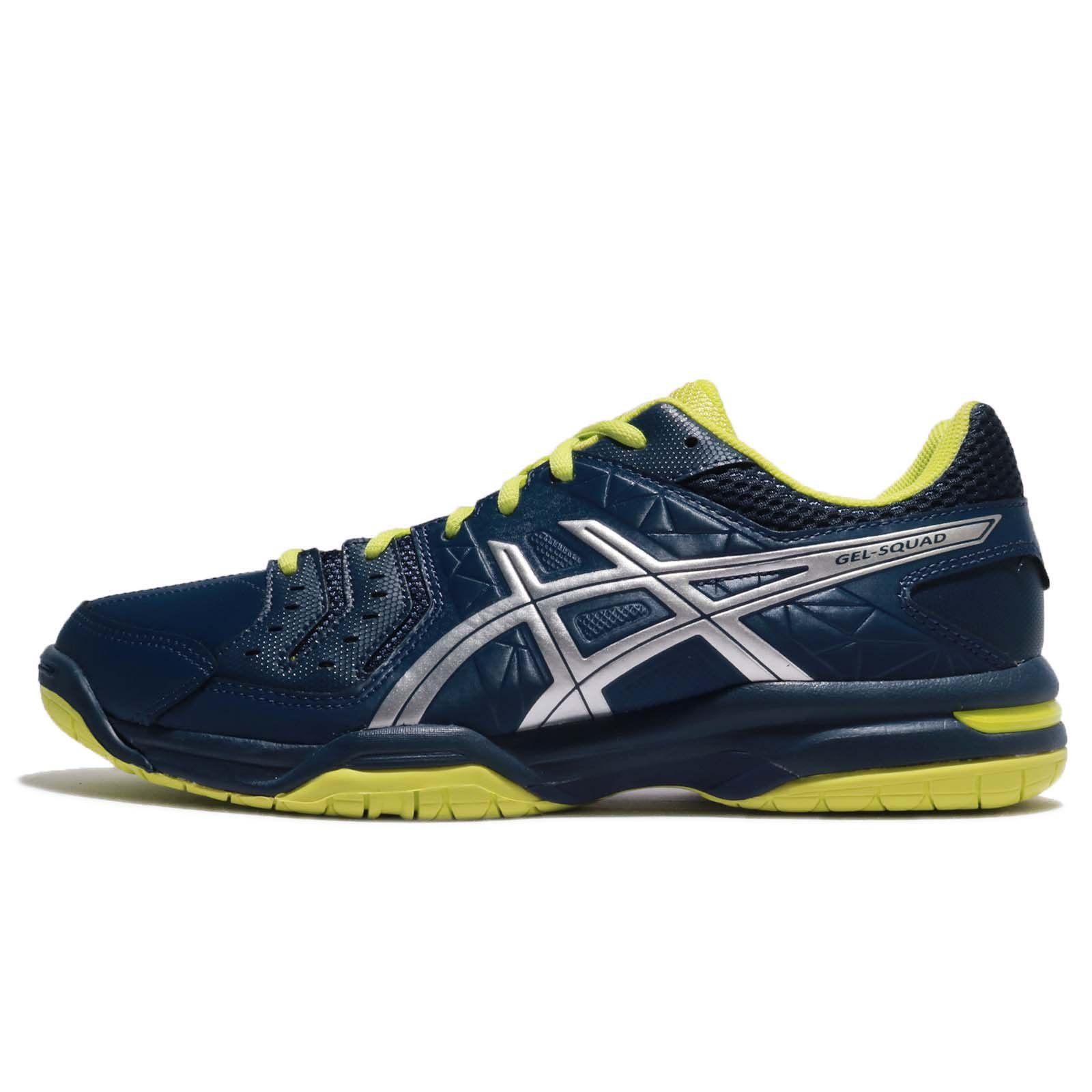 Asics Asics Gel Squad E518y-5093, Men’s Handball, Blue (Insignia Blue/Silver/Energy Green 5093), 12 UK (48 EU)