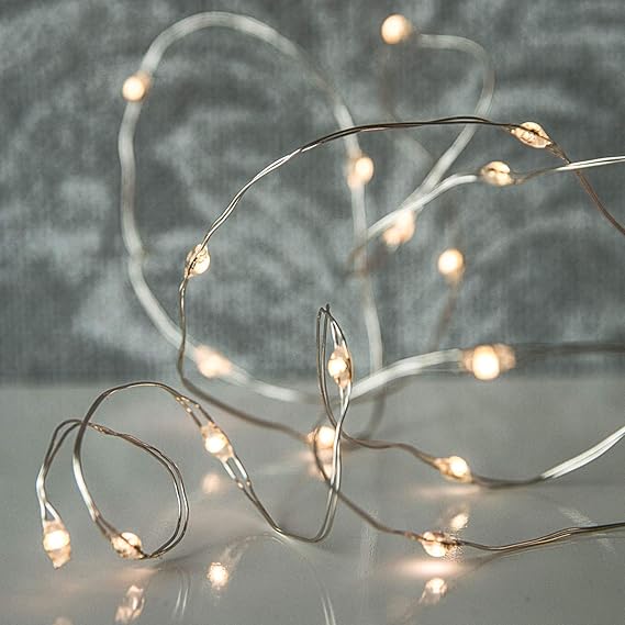 arts LED Micro Ketten Lichterkette LED mit silbernen Draht