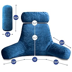 Sasttie Extra Large Reading Pillow with Head