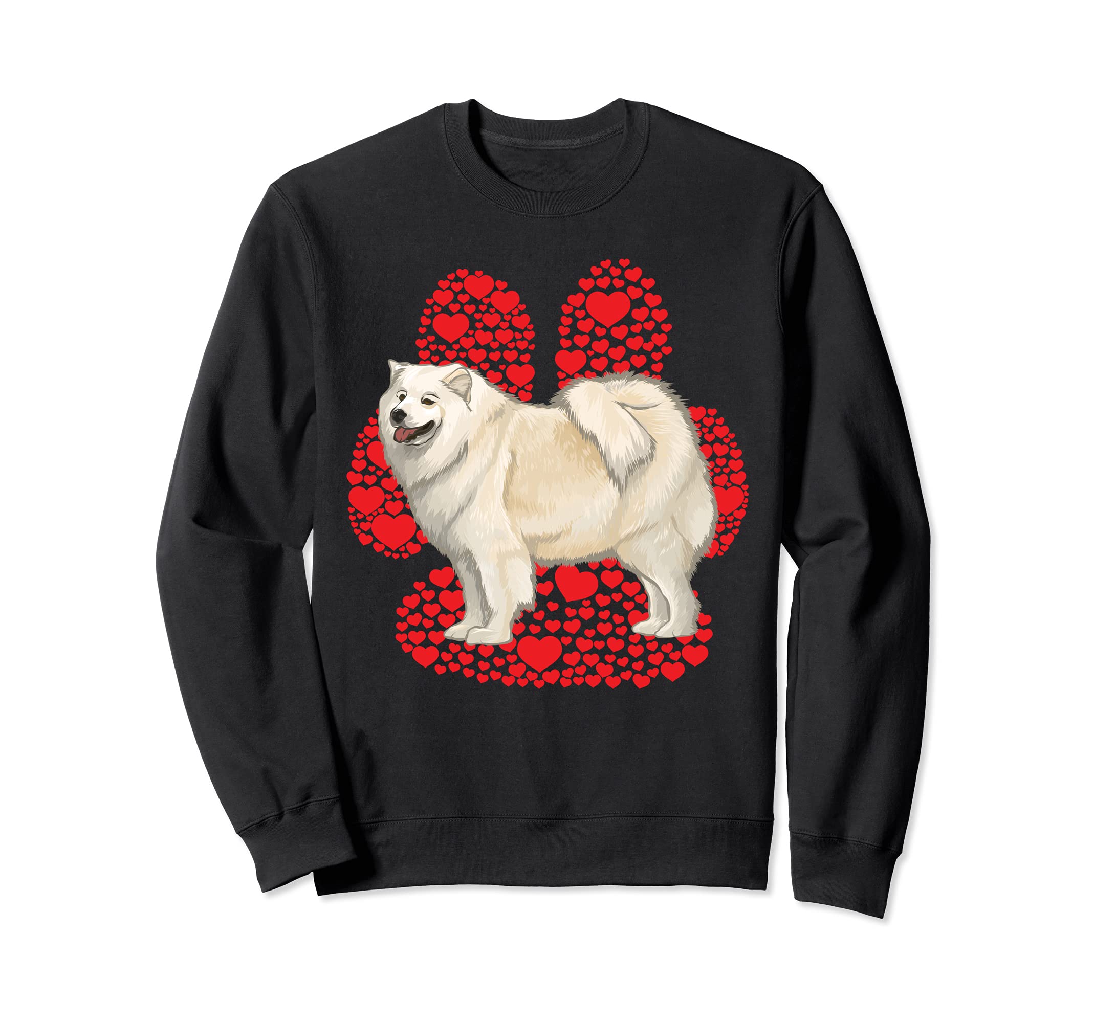 Samoyed Valentines Day Dog Love Paw Sweatshirt