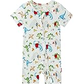 EASWEET Baby Boys Bamboo Viscose Short Sleeve Romper Soft Comfy Infant Summer Jumpsuit