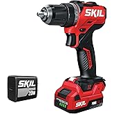 SKIL 12V Brushless Cordless 1/2-Inch Compact Drill Driver Kit Including 2.0Ah USB-C Battery and 20W Charger - DL6290A-11