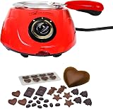 Koolatron Total Chef Chocolate Melting Pot 8.8 oz Fondue Set Red view 9