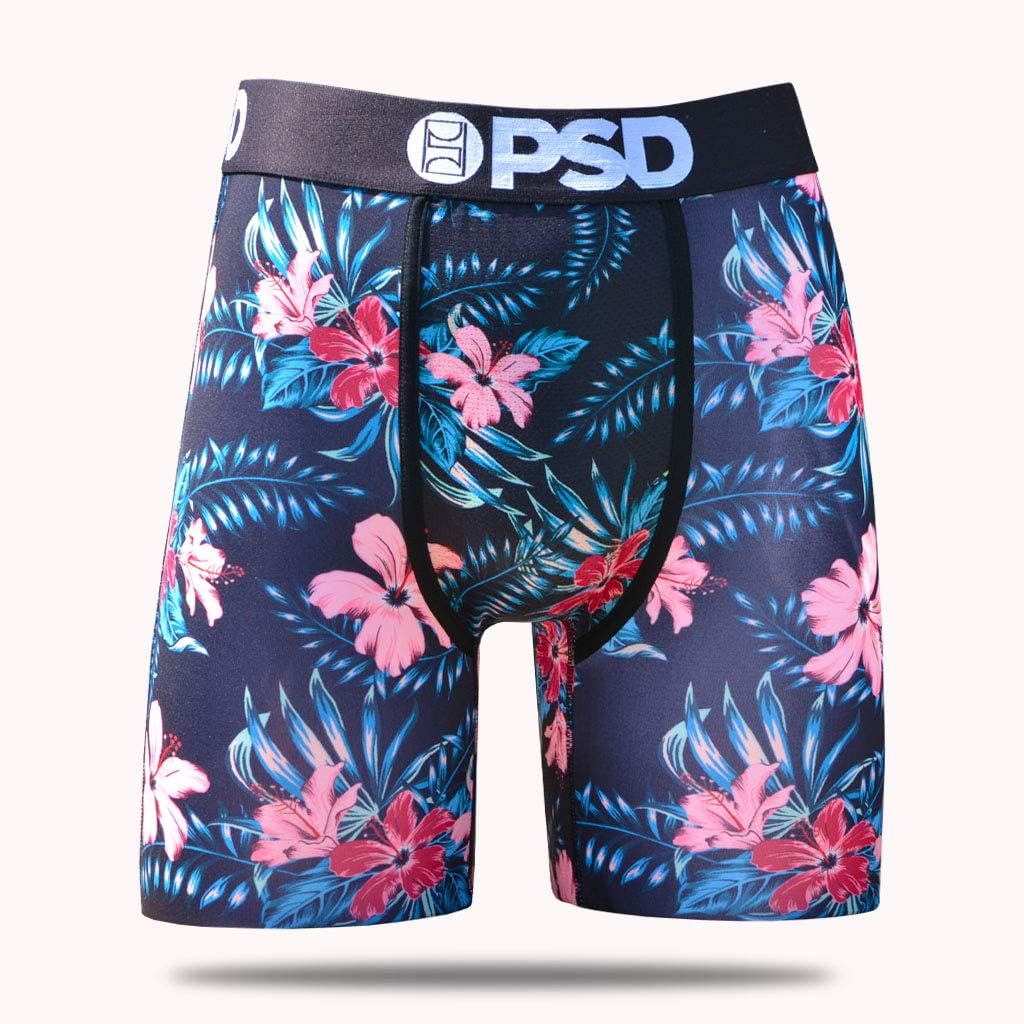 PSD Underwear Mens  Floral Past Time Athletic Boxer Briefs