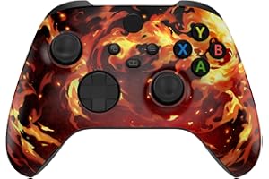 eXtremeRate Custom Shell for Xbox Series X & S Controller - Revitalize Your Controller - Blazing Magic Replacement Accessorie