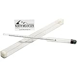 North Mountain Supply Glass Hydrometer - Alcoholmeter 0-200 Proof & 0-100 Tralle