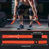 WFX Weight Lifting Straps Padded Neoprene Wrist Support Orange view 3