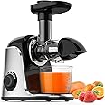 Juicer Machine, Slow Masticating Juicer with 2 Speed Modes & Reverse Function, Easy to Clean Juicer BPA-Free Cold Press Juice