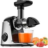 Juicer Machine, Slow Masticating Juicer with 2 Speed Modes & Reverse Function, Easy to Clean Juicer BPA-Free Cold Press Juice