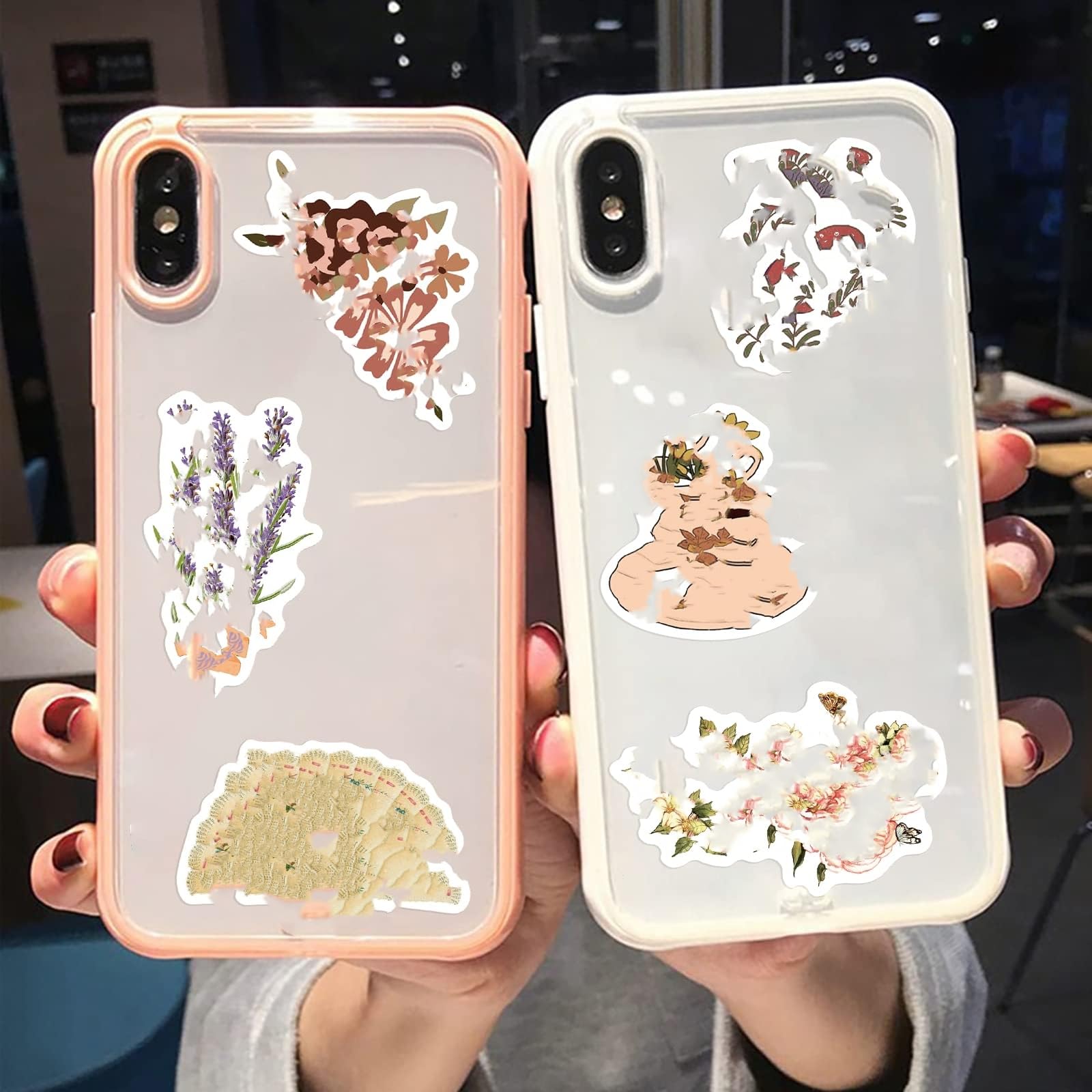 Vtage Stickers Aesthetic Decor, 50 Pieces Waterproof Vinyl Stickers for Water Bottle, Srapbook, Laptop, Phone Case, Teens Girls Adults Retro Gifts