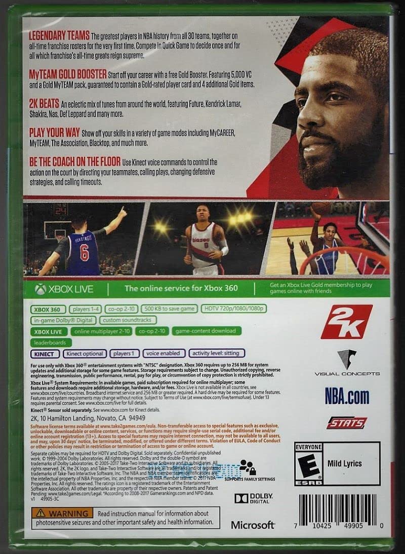 NBA 2K18 – Xbox 360 NBA 2K18 – Xbox 360 Xbox 360