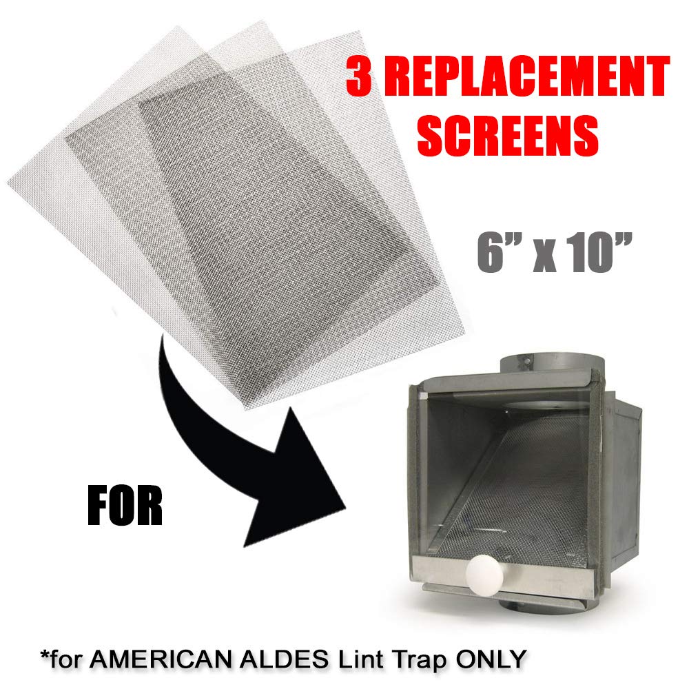 Dryer Lint Trap replacement/repair parts kit for American Aldes Dryer vent lint trap (3 metal sheets)