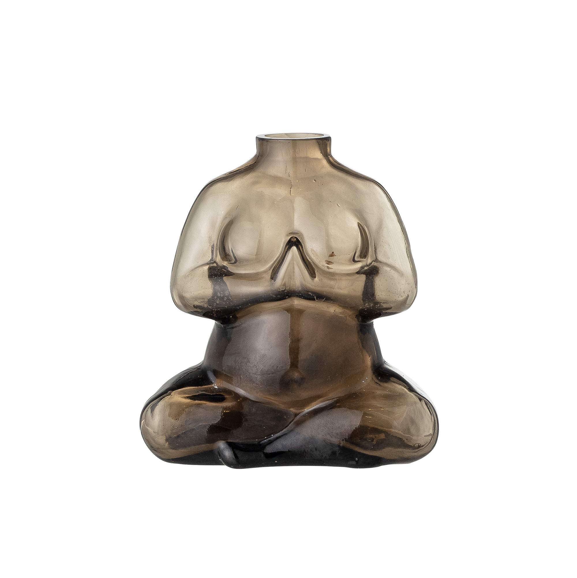 Bloomingville Elze 82051325 Vase in Brown Glass Dimensions L12 x H12.5 x W6.5 cm