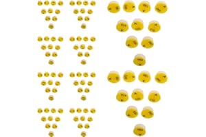 DIYEAH 100Pcs Yellow Numbered Animal Ear Tags for Small Animals Sheep Goat Pig Cattle Livestock