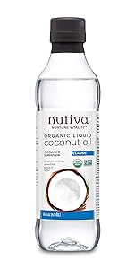 Nutiva Organic, Unrefined, Liquid Coconut Oil, 16-ounce