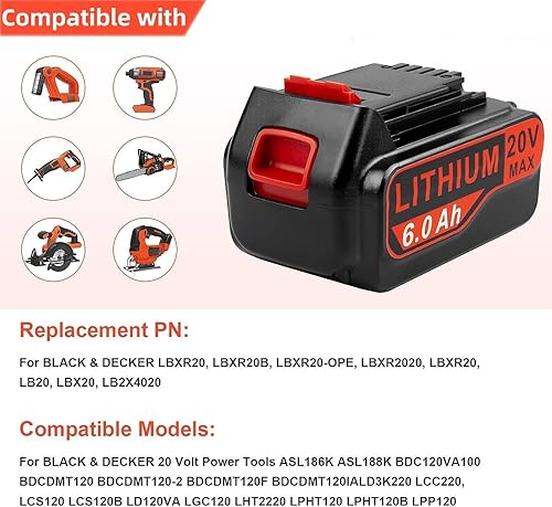 Chargeur Black And Decker 20v CELL9102 2Packs LBXR20 20V Lithium