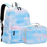 Lohol Galaxy Backpack for School Travel, Lightweight BookBag for Girls Kids