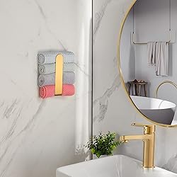 Taozun Towel Holder Gold Hand Towel Rack Adhesive