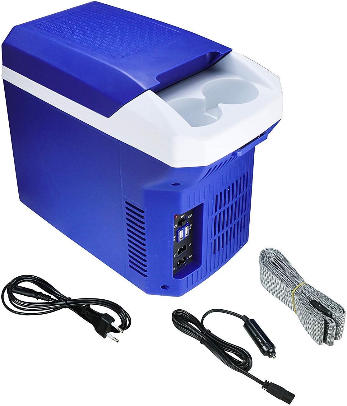 Blackcat Thermoelectric Portable Fridge 8 Litre for Cars/SUVs, Beverage Cooler & Warmer, 0-65 Degree C Temperature, AT-08-8 Liters